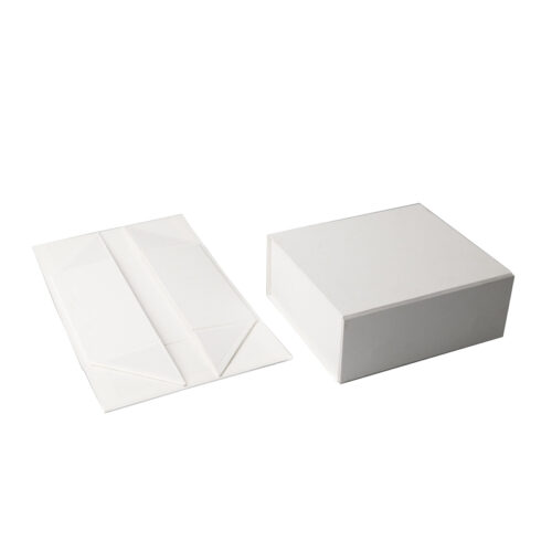 White Foldable Rigid Paperboard Retail Gift Packaging Box White Foldable Rigid Paperboard Retail Gift Packaging Box