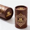 Foil Printed Chocolate Paper Tube Box with Rolled Rim Lid