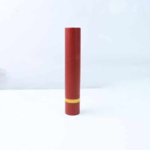 Red Rigid Foil Stamped Diploma Scroll Tube with Pull-Off Cap