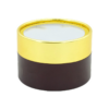 Rigid Round Window Gift Packaging Box with Gold Foil Lid