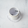 White Rigid Jewelry Tube Gift Box with Cotton Rope Handle