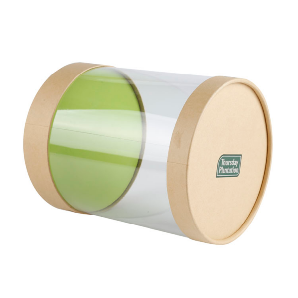 Clear Tea Tree Oil Tube Packaging with Kraft Paper Ends