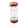Snowflake Printed Clear Gift Tube Box with Ribbon Handle