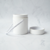 White Rigid Jewelry Tube Gift Box with Cotton Rope Handle