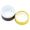 Rigid Round Window Gift Packaging Box with Gold Foil Lid