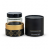 Black Gold Rigid Paper Tube Packaging for Organic Honey
