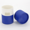 Blue Two-Piece Rigid Paper Tube Box with Side Thumb Window