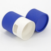 Blue Two-Piece Rigid Paper Tube Box with Side Thumb Window