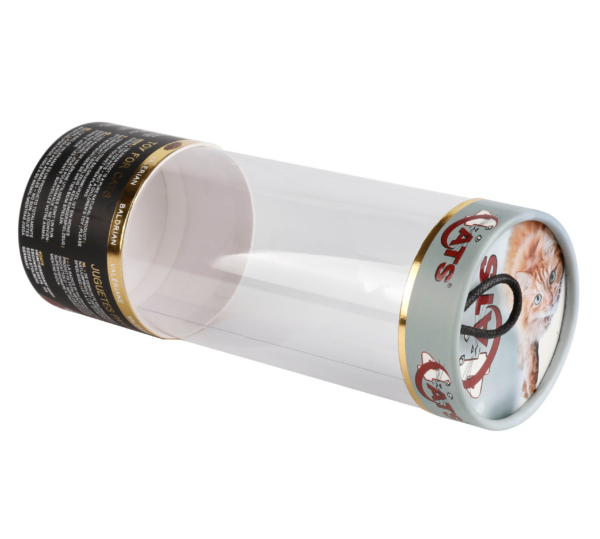 Clear PET Retail Display Tube for Valerian Filled Cat Toys