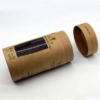 Kraft Window Paper Tube for Loose Leaf Herbal Tea
