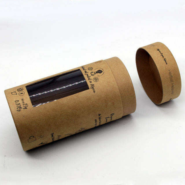 Kraft Window Paper Tube for Loose Leaf Herbal Tea