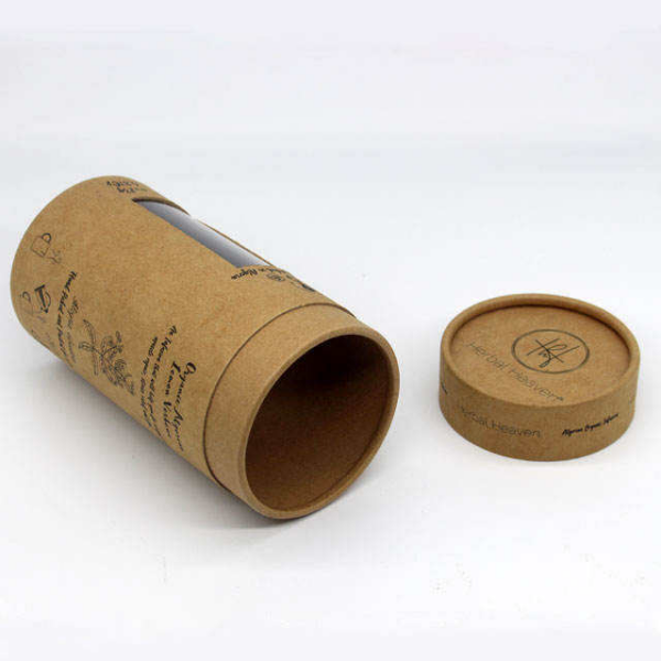 Kraft Window Paper Tube for Loose Leaf Herbal Tea