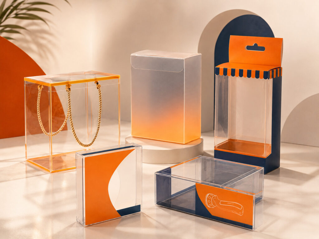 Plastic Packaging 1 PET Clear Boxes