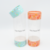 Printed Clear Promotional Gift Tube with Paperboard Ends