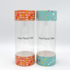 Printed Clear Promotional Gift Tube with Paperboard Ends