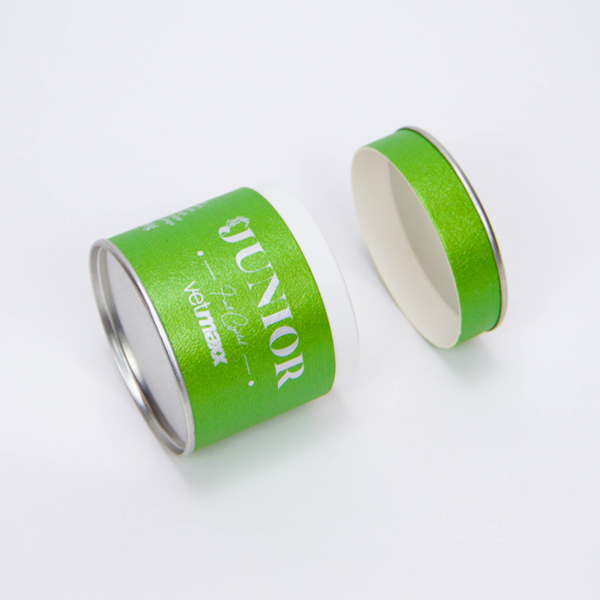 Printed Cylindrical Pet Food Tin Can with Metal Lid