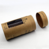 Printed Kraft Window Tube Box for Organic Henna Packaging