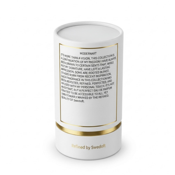 Cylindrical Rigid Perfume Tube Packaging with Foil Logo
