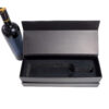 Black Book-Style Rigid Wine Box with Custom Foam Insert