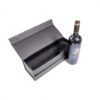 Black Book-Style Rigid Wine Box with Custom Foam Insert