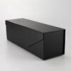 Black Folding Rigid Wine Box with Magnetic Flap and Insert