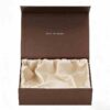 Book-Style Presentation Box with Draped Satin Insert
