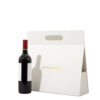 Folding Paperboard Wine Carrier Box with Die-Cut Handle