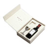 Rigid Book-Style Wine Gift Box with Glass and Foam Insert