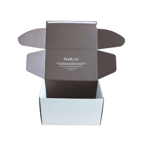 Skincare Corrugated Mailer Box with Printed Interior Seal