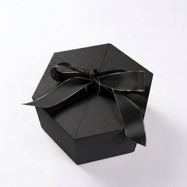 Custom Hexagon Gift Boxes with Ribbon  OEM Manufacturer