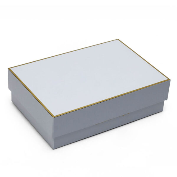 Custom Two-Piece Rigid Gift Boxes with Double Inner Flaps