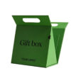 Custom Triangular Folding Gift Boxes with Carry Handle