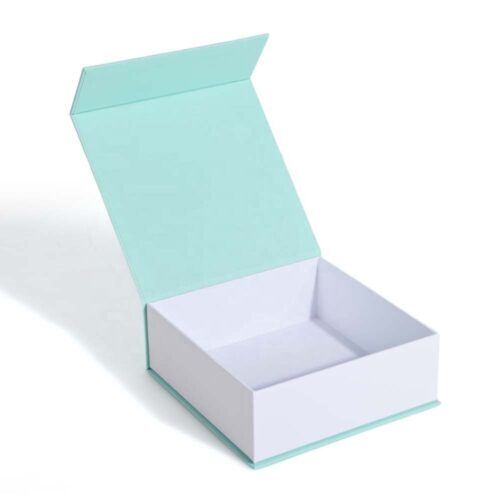Magnetic Book-Style Rigid Gift Box with Textured Wrap