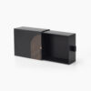Custom Black Rigid Drawer Gift Boxes with Ribbon Pull