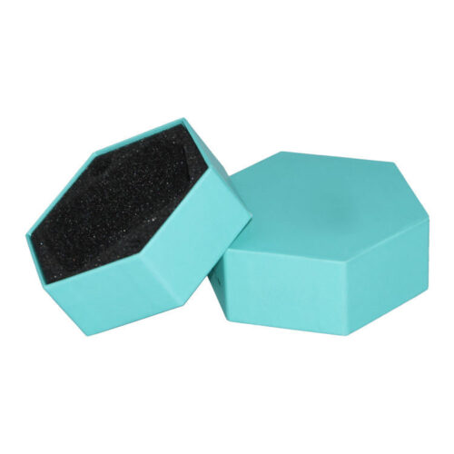 Custom Hexagon Rigid Jewelry Boxes with Foam Inserts