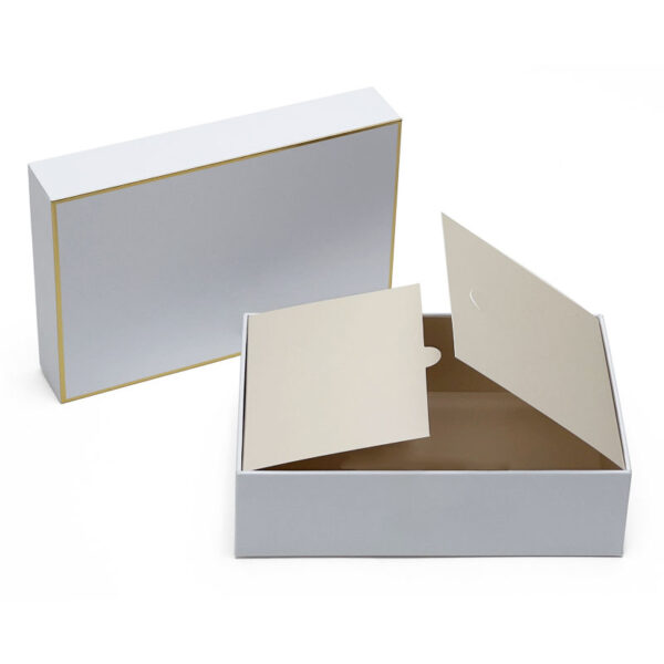 Custom Two-Piece Rigid Gift Boxes with Double Inner Flaps