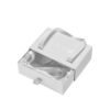 Custom White Rigid Drawer Gift Boxes with Satin Lining